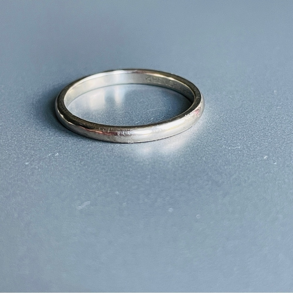 Benchmark 14k White Gold Stackable Ring Band Or K… - image 5